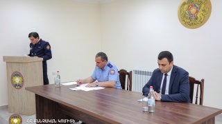 The Chairman of the Investigative Committee Artur Poghosyan Held Meeting in Armavir Regional Investigative Department